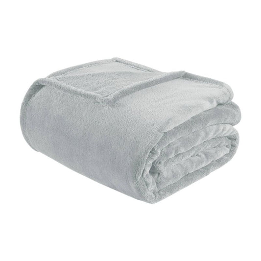 Twin/twin Xl Microlight Plush Blanket Gray: Intelligent Design, Soft Polyester, Machine Washable : Target