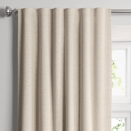 50"x95" Blackout Aruba Window Curtain Panel Beige - Threshold™: Recycled Polyester, Traditional Style, Solid Drapes : Target
