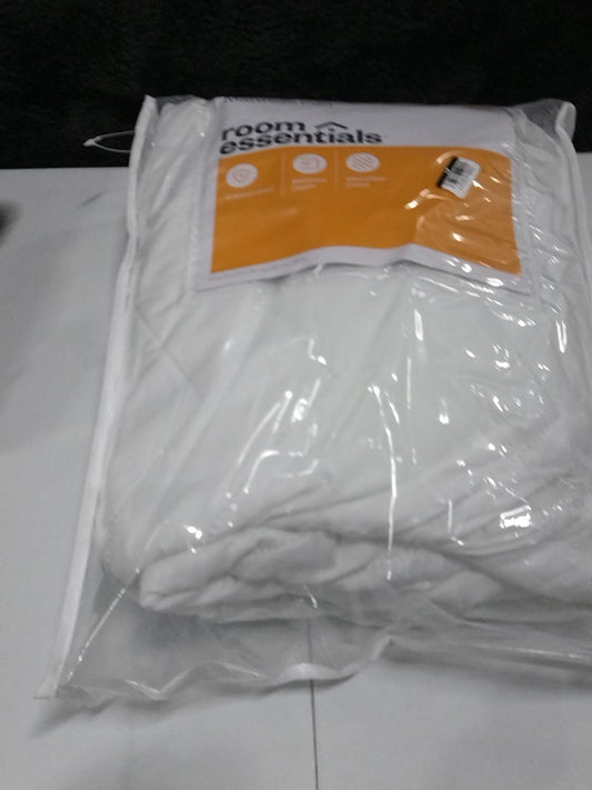 Full Machine Washable Quilted Mattress Pad - Room Essentials: Polyester Microfiber, 180 Thread Count, STANDARD 100 by OEKO-TEX