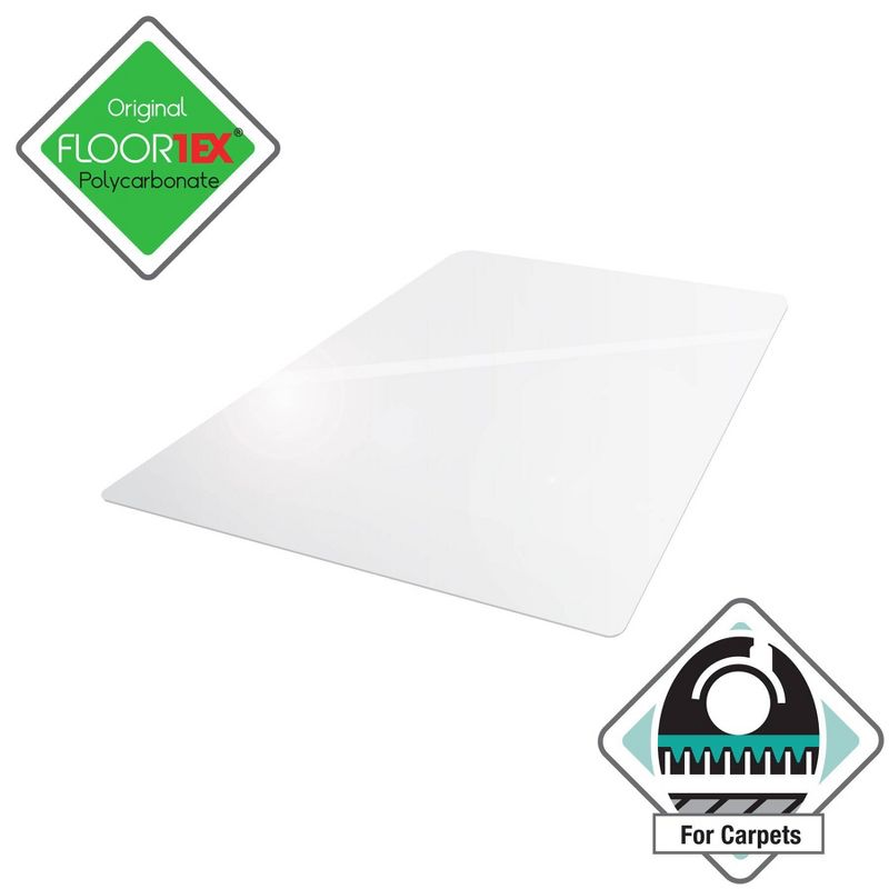 Floortex - 48"x60" Ultimat Polycarbonate Rectangular Chair Mat For Carpets Over 1/2" Clear : Target