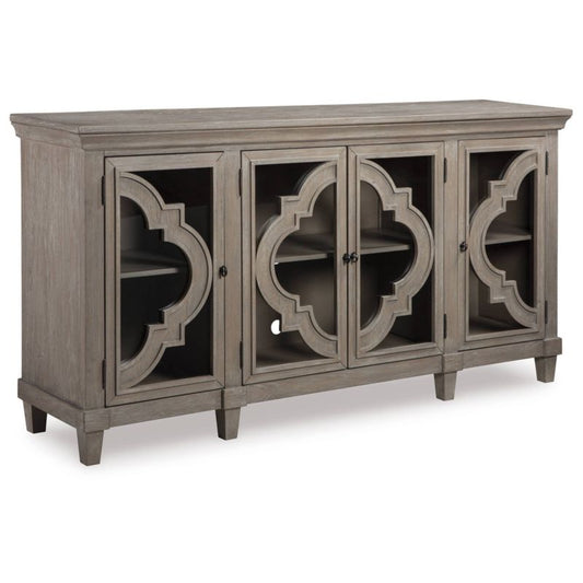 Fossil Ridge Door Accent Cabinet Gray - Signature Design By Ashley: Vintage-inspired, Hidden Storage, Adjustable Shelves : Target