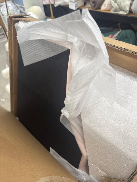 Full Rita Velvet Headboard Pink - Baxton Studio: Arched, Silver Nailheads, Adjustable Leg Support