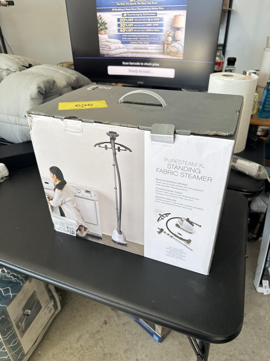 Pure Enrichment PureSteam XL Standing Steamer with Garment Hanger for 1 Hour of Continuous Steaming - White: Clothes Steamer, 1500W