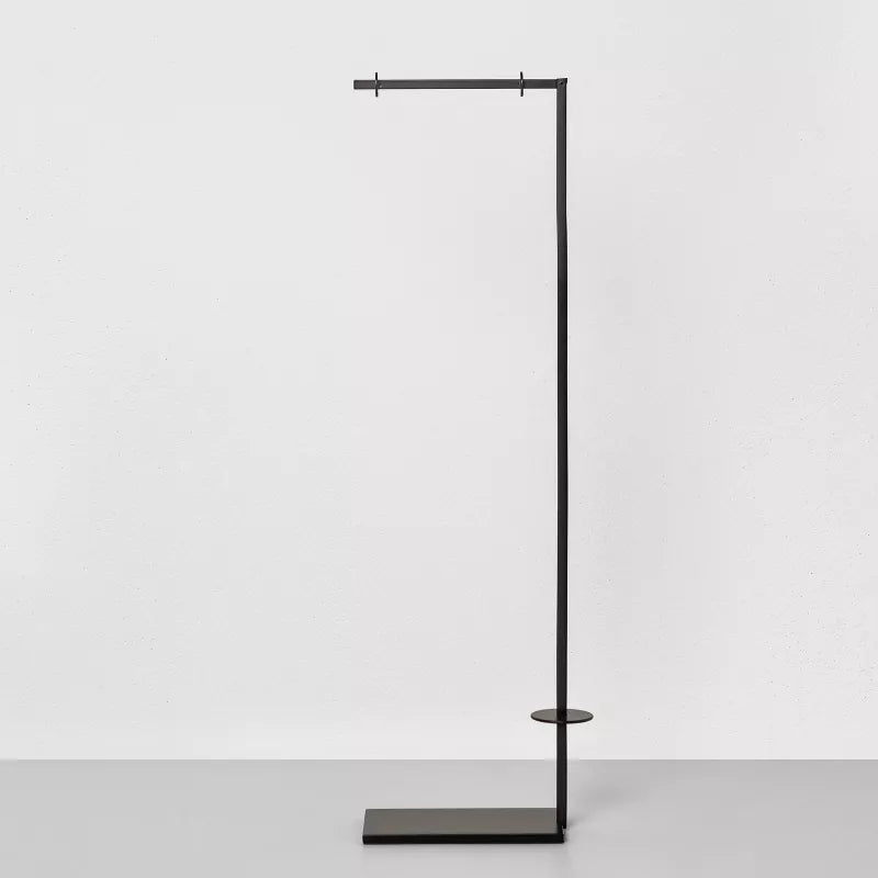 Metal Toilet Paper Holder Stand Matte Black - Hearth & Hand with Magnolia: Steel Bathroom Tissue Organizer