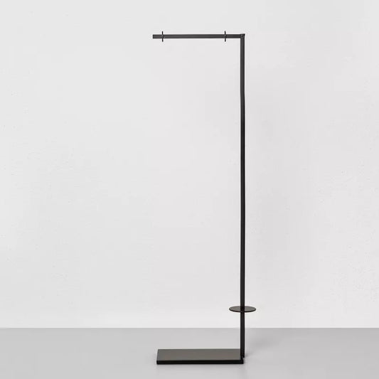 Metal Toilet Paper Holder Stand Matte Black - Hearth & Hand with Magnolia: Steel Bathroom Tissue Organizer