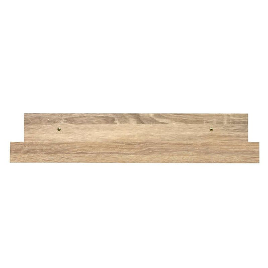 Inplace 24" X 5" Decorative Shelf Wall Mounted With Front Edge White Oak: Modern Floating Ledge, Mdf, Smooth Finish : Target