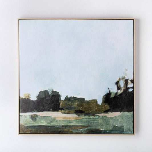 36" x 36" Treeline Abstract Framed Canvas - Threshold designed with Studio McGee: Nature-Inspired Wall Decor