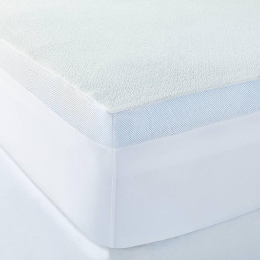 King 3" Serene Foam Mattress Topper - Casaluna: CertiPUR-US, Plush Polyester Cover, Machine Washable