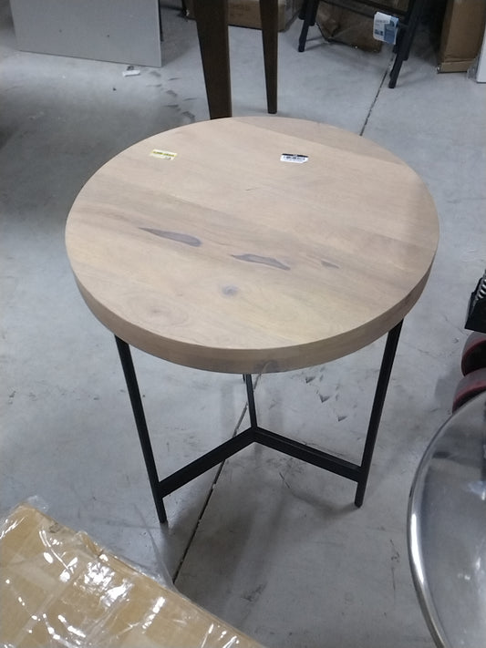 Villa Park Round Wooden End Table Brown - Threshold designed with Studio McGee Fully Assembled