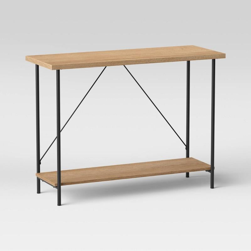 Wood And Metal Console Table Natural - Room Essentials™ : Target