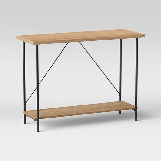 Wood And Metal Console Table Natural - Room Essentials™ : Target