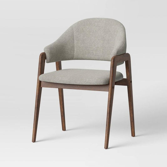 Ingleside Open Back Upholstered Wood Frame Dining Chair Dark Gray - Threshold Assembly Required