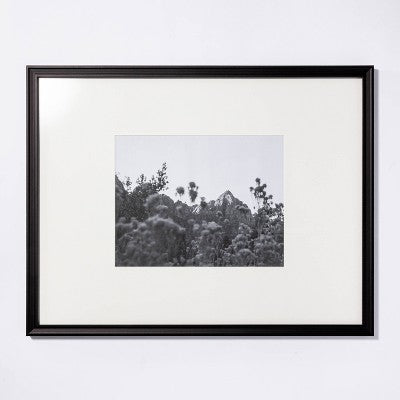 27.26" x 21.26" Matted to 11" x 14" Gallery Frame Art Black - Threshold designed with Studio McGee