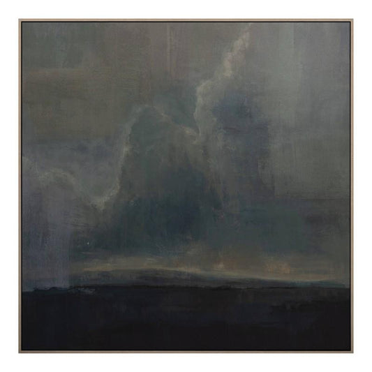36" x 36" Moody Landscape Framed Wall Art - Threshold designed with Studio McGee