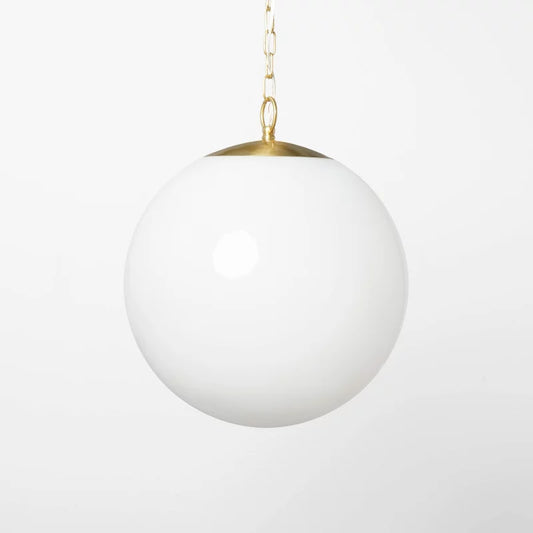 Milk Glass Ceiling Pendant Brass - Threshold designed with Studio McGee