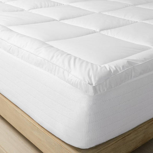 Full Ultra Loft Down Alternative Mattress Pad - Casaluna: Hypoallergenic, Water-Resistant Bed Protector, 280 Thread Count