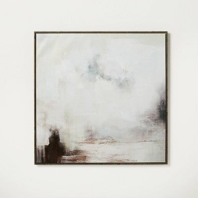 30" x 30" Wonderous Framed Canvas - Threshold designed with Studio McGee: Abstract Digital Print, Polystyrene Frame