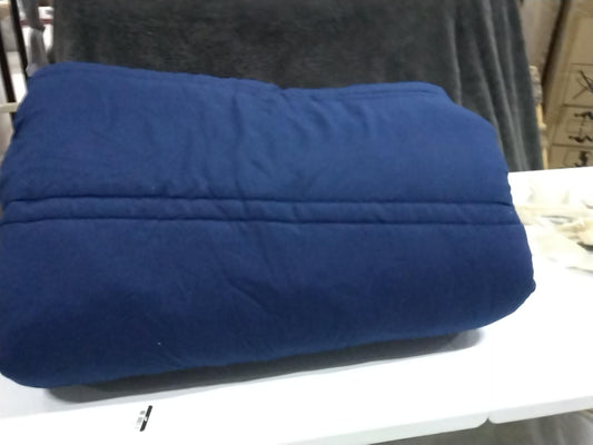 Full/Queen Down Alternative Washed Microfiber Reversible Comforter Black - Room Essentials: OEKO-TEX Certified, 190 Thread Count