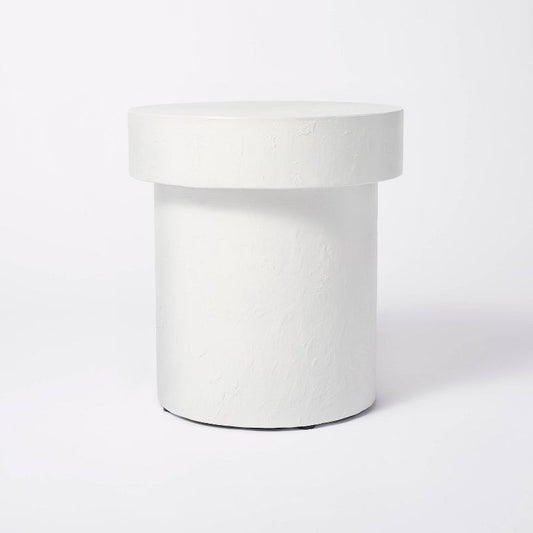 Arbon Accent Table White - Threshold designed with Studio McGee: Distressed Gray Finish, No Assembly Required