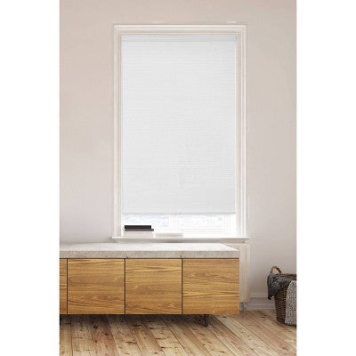 34"x72" Lumi Home Furnishings Light Filtering Cordless Cellular Window Shade White: Indoor Wall Mount Blinds