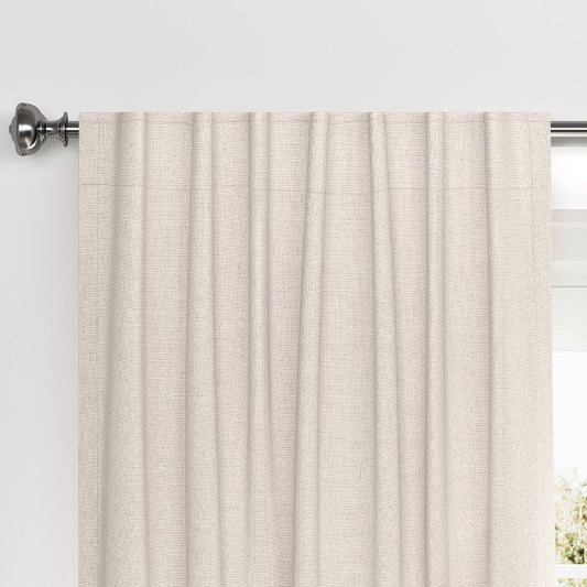 50"x84" Blackout Velvet Window Curtain Panel Cream - Threshold™ : Target