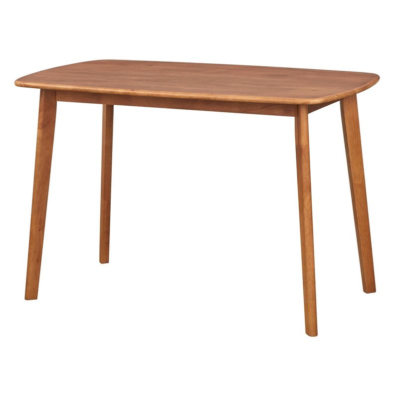 Nettie Mid-century Modern Rectangular Dining Table Walnut Finish - Buylateral : Target