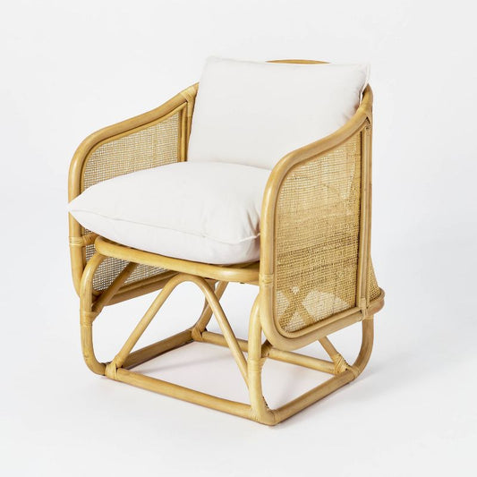 Rialto Woven Barrel Back Chair with Cushion - Threshold™ designed with Studio McGee : Target