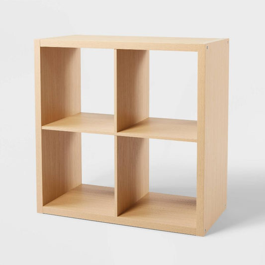 13'' 4 Cube Organizer Natural - Brightroom