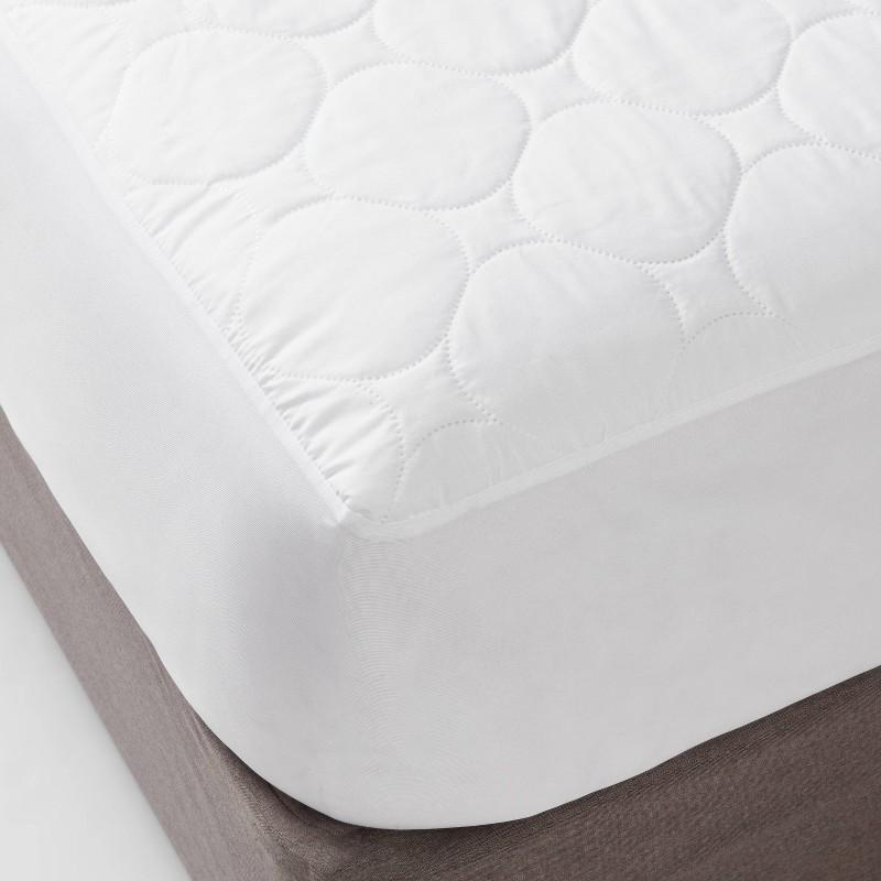 Full Waterproof Quilted Mattress Pad - Room Essentials: Microfiber, Fits 15" Depth, OEKO-TEX Certified