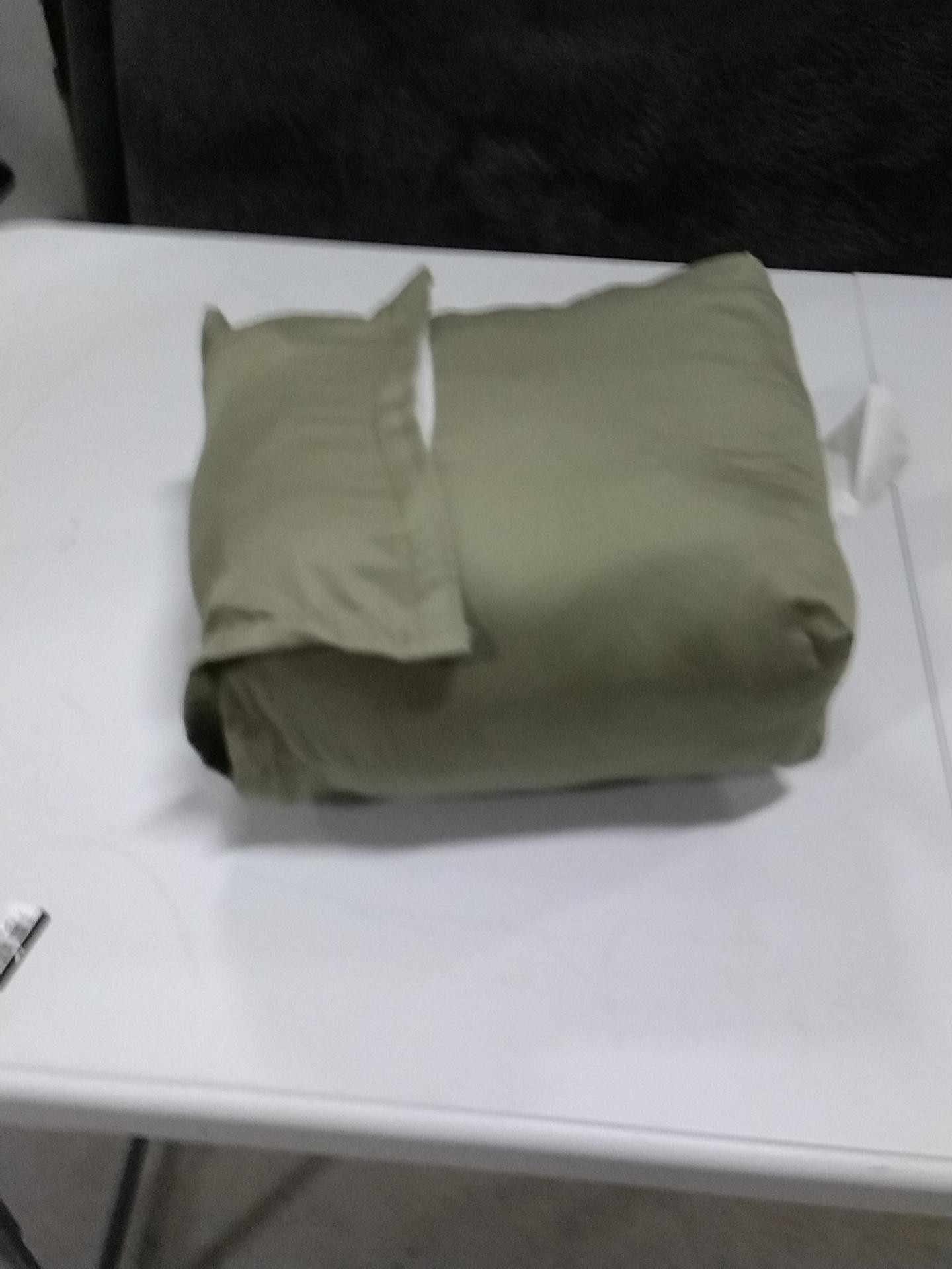Full Solid Performance 400 Thread Count Sheet Set Green - Threshold: Cotton Sateen, Wrinkle-Resistant, OEKO-TEX Certified