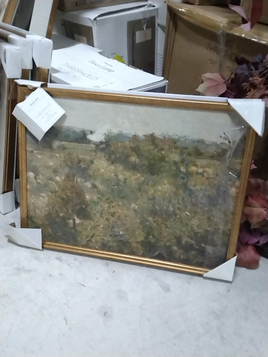 24" x 18" Landscape Study Framed Wall Canvas Antique Gold - Threshold designed with Studio McGee: Serene Decor for Home Office