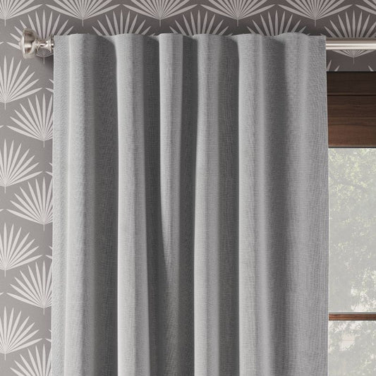 2pk 50"x84" Blackout Aruba Curtain Panels Gray - Threshold™: Recycled Polyester, Oeko-tex Certified, Indoor Drapes : Target