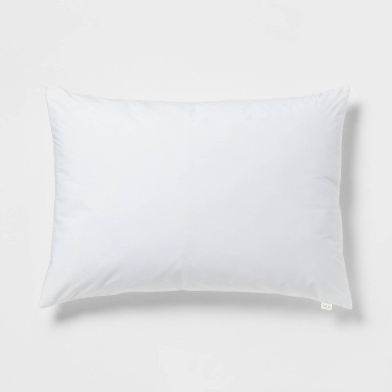 King Medium Firm Shapeable Memory Foam Bed Pillow - Threshold: Cotton Cover, Recycled Polyester, OEKO-TEX Certified