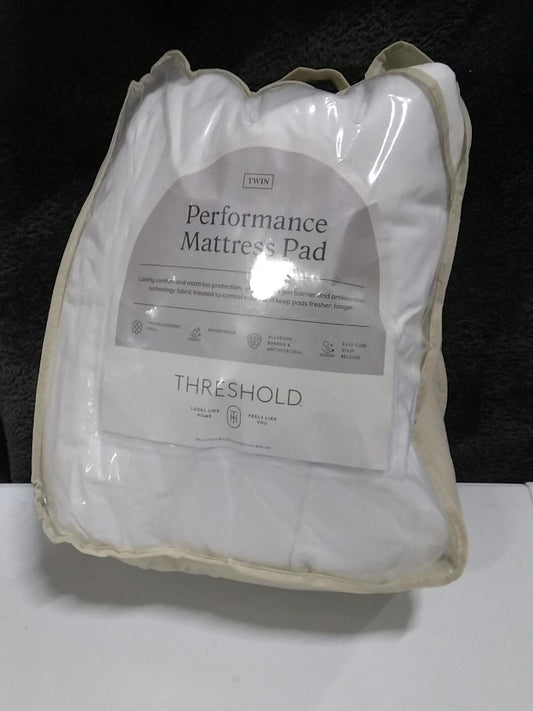 Twin Performance Mattress Pad - Threshold: Hypoallergenic, Quilted, Waterproof, OEKO-TEX Certified
