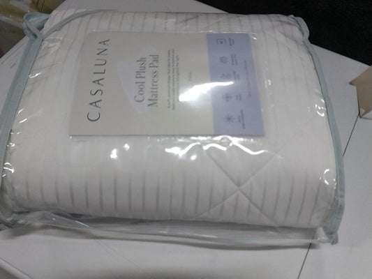 Full Cool Plush Cooling Mattress Pad - Casaluna: Hypoallergenic, Waterproof, Fits 18" Depth, 300 Thread Count