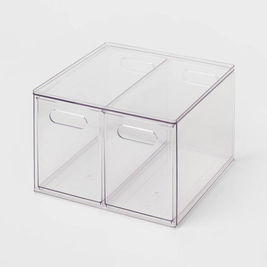 All Purpose 2 Drawer Storage Clear - Brightroom