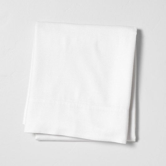 King Linen Blend Flat Sheet White - Casaluna™: Woven Lyocell 85%, Eco-friendly, 96 Thread Count : Target
