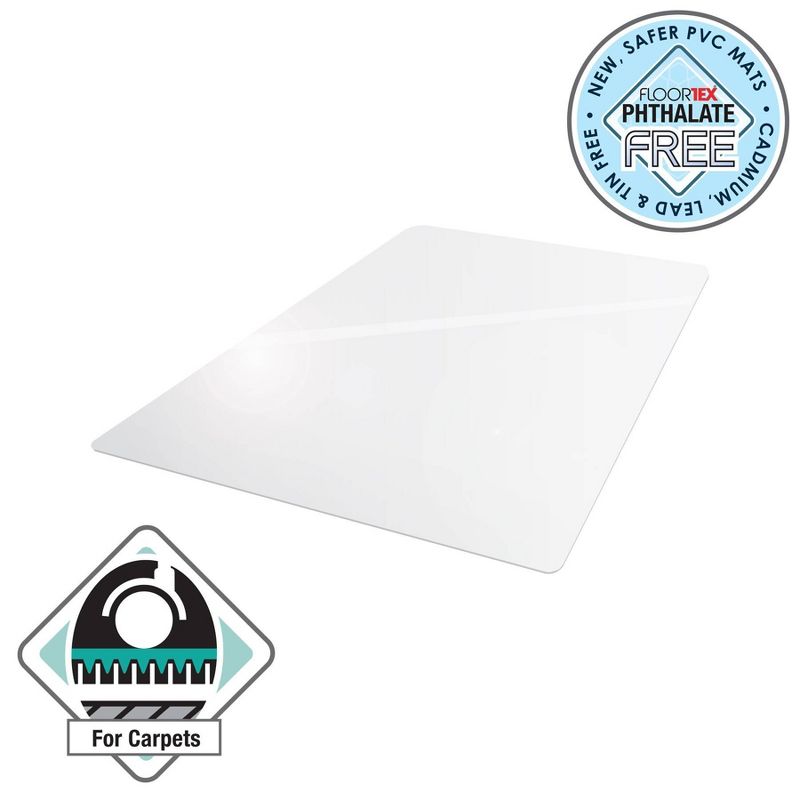 Floortex - 30"x48" Advantagemat® Vinyl Rectangular Chair Mat For Carpets Up To 1/4" Shipped Rolled : Target