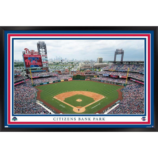 Trends International Mlb Philadelphia Phillies - Citizens Bank Park 22 Framed Wall Poster Prints Black Framed Version 22.375" X 34" : Target