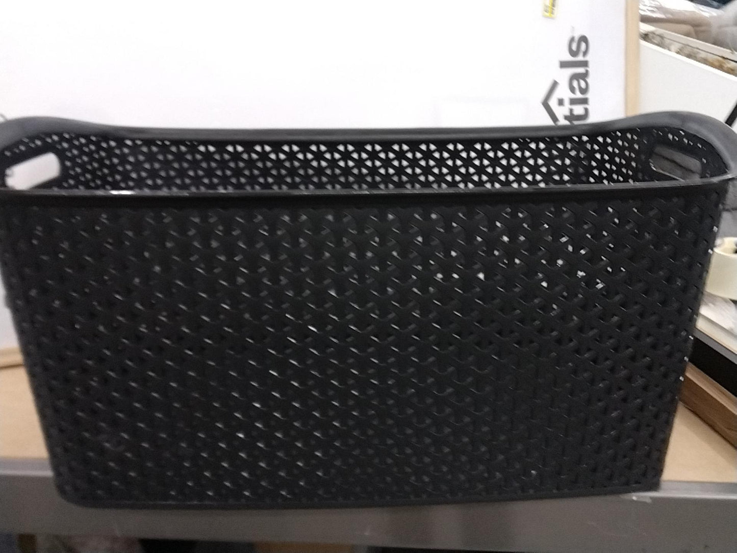 Y-Weave Jumbo Decorative Storage Basket Black - Brightroom: Portable, Nesting, Bin, 44L Capacity, Rectangle