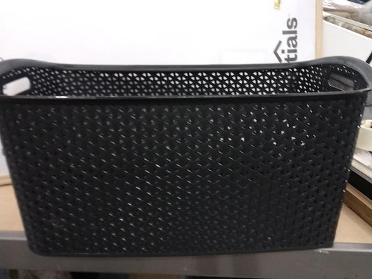 Y-Weave Jumbo Decorative Storage Basket Black - Brightroom: Portable, Nesting, Bin, 44L Capacity, Rectangle
