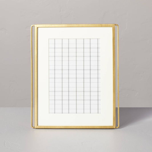 5"x7" Wire-edge Brass Picture Frame Antique Finish - Hearth & Hand™ With Magnolia: Farmhouse Style, Metal With Glass : Target
