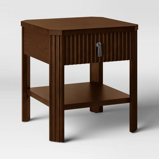 Laguna Nigel Fluted Accent Table Brown - Threshold™ Designed With Studio Mcgee : Target