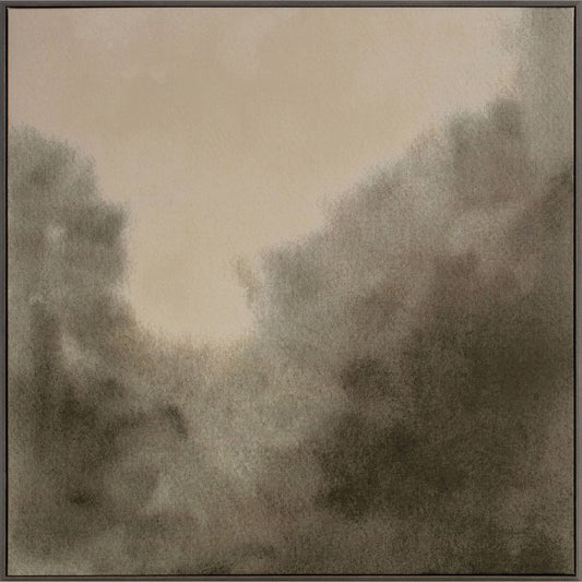 30"x30" Blurry Treetops Framed Wall Art Canvas Board - Threshold designed with Studio McGee: Serene Nature Decor