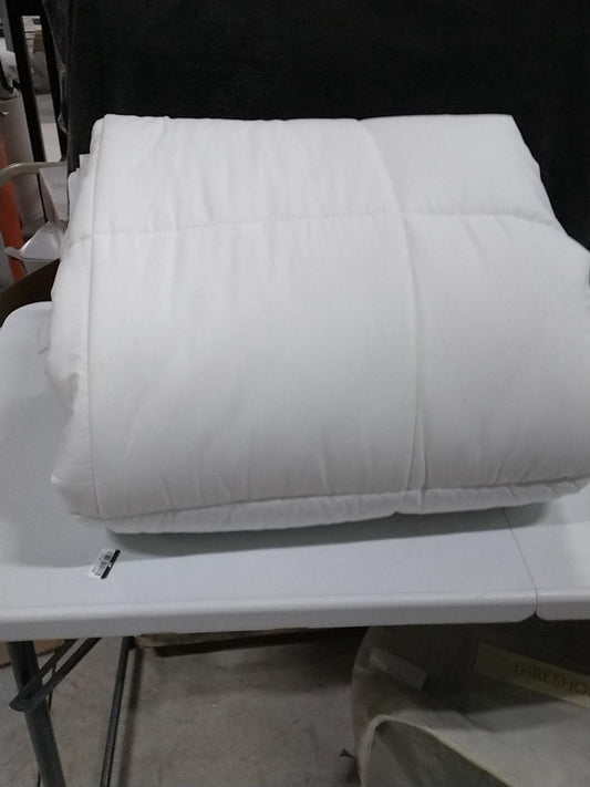 Farm To Home Full 100% Organic Cotton Down Alternative 2" Gusseted Mattress Topper: Hypoallergenic, Woven, 220 Thread Count