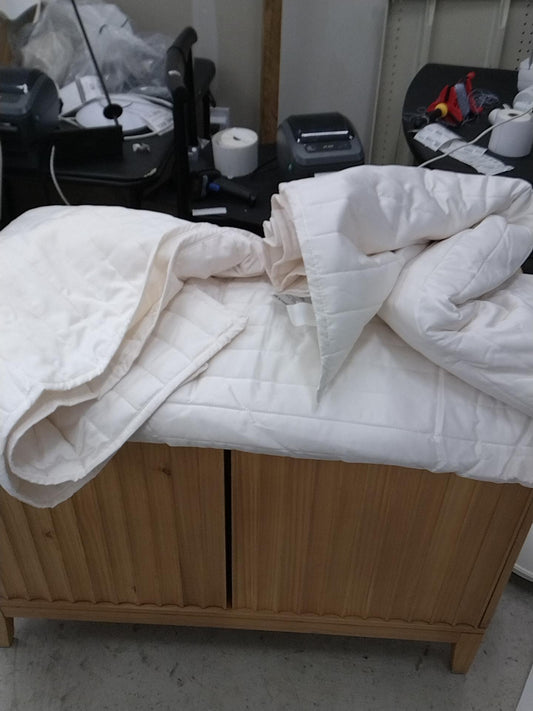 King Satin Quilt Ivory - Room Essentials: Midweight Sateen Coverlet, Machine Washable, OEKO-TEX Certified