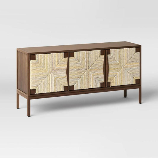 Withania Media Stand for TVs up to 55" - Threshold: Entertainment Center, Cable Management, Wood Composite