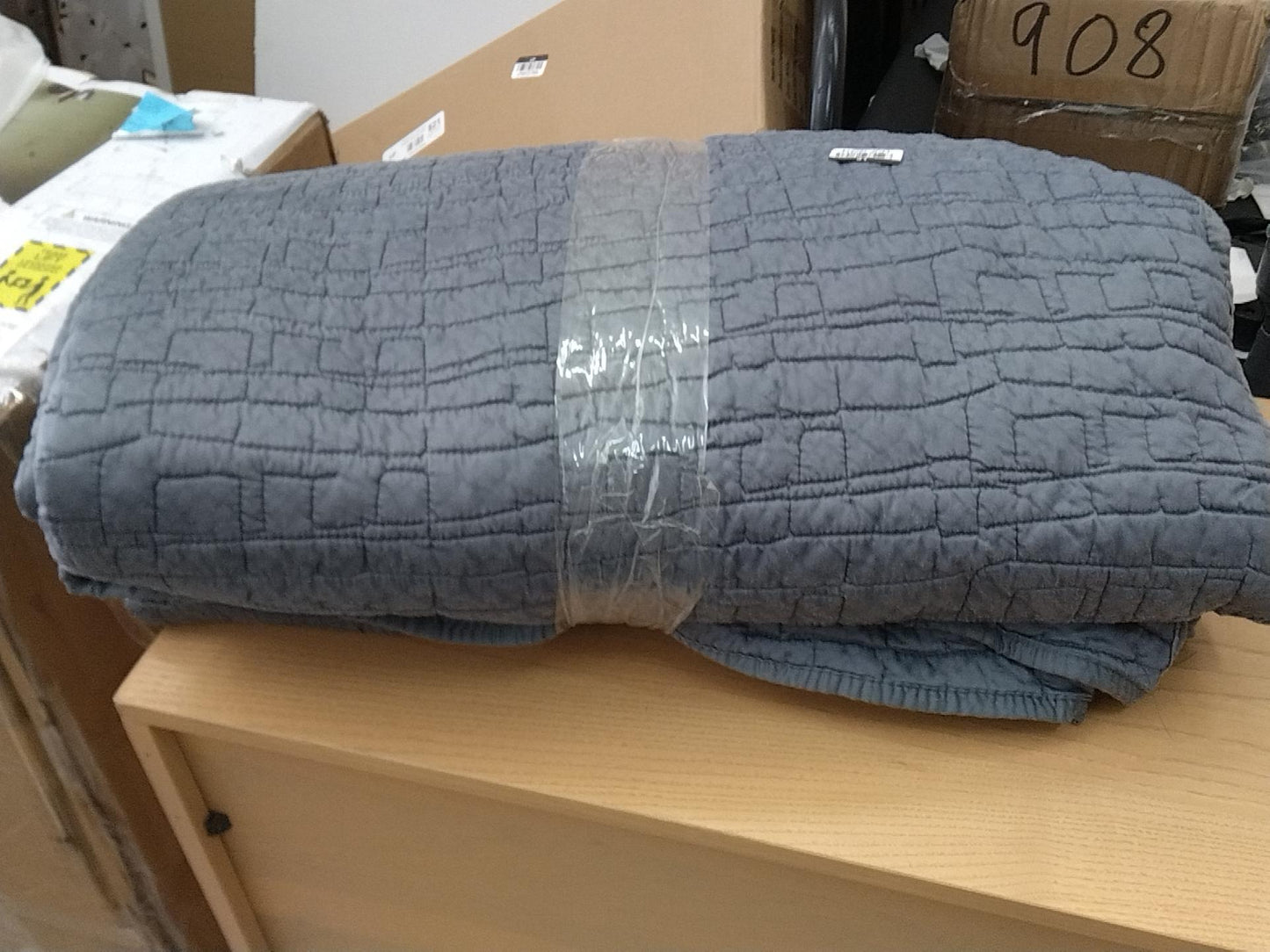 King TENCEL® Quilt Slate Blue - Threshold: OEKO-TEX Certified, Cooling Lightweight Coverlet, Woven Lyocell Fabric, Machine Washable