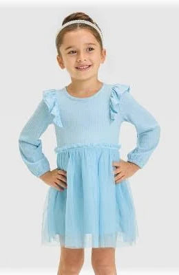 Toddler Girls' Tulle Dress - Cat & Jack Blue 5T