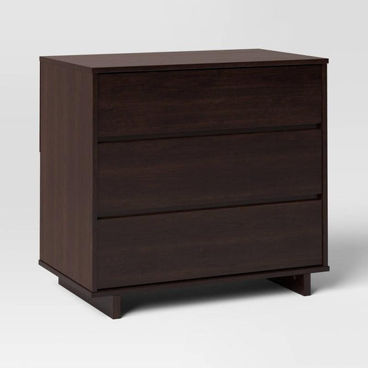 Modern 3 Drawer Dresser Espresso - Room Essentials™: Storage, Particle Board Frame, Carb Certified : Target